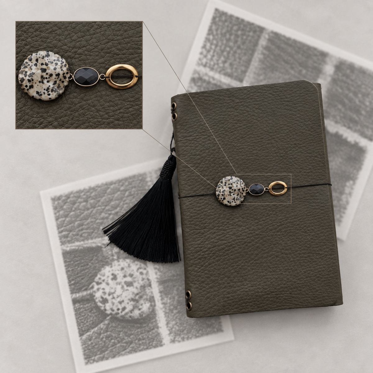 ARCHIVE 0009 — KAKI / Green Khaki Leather Journal A5