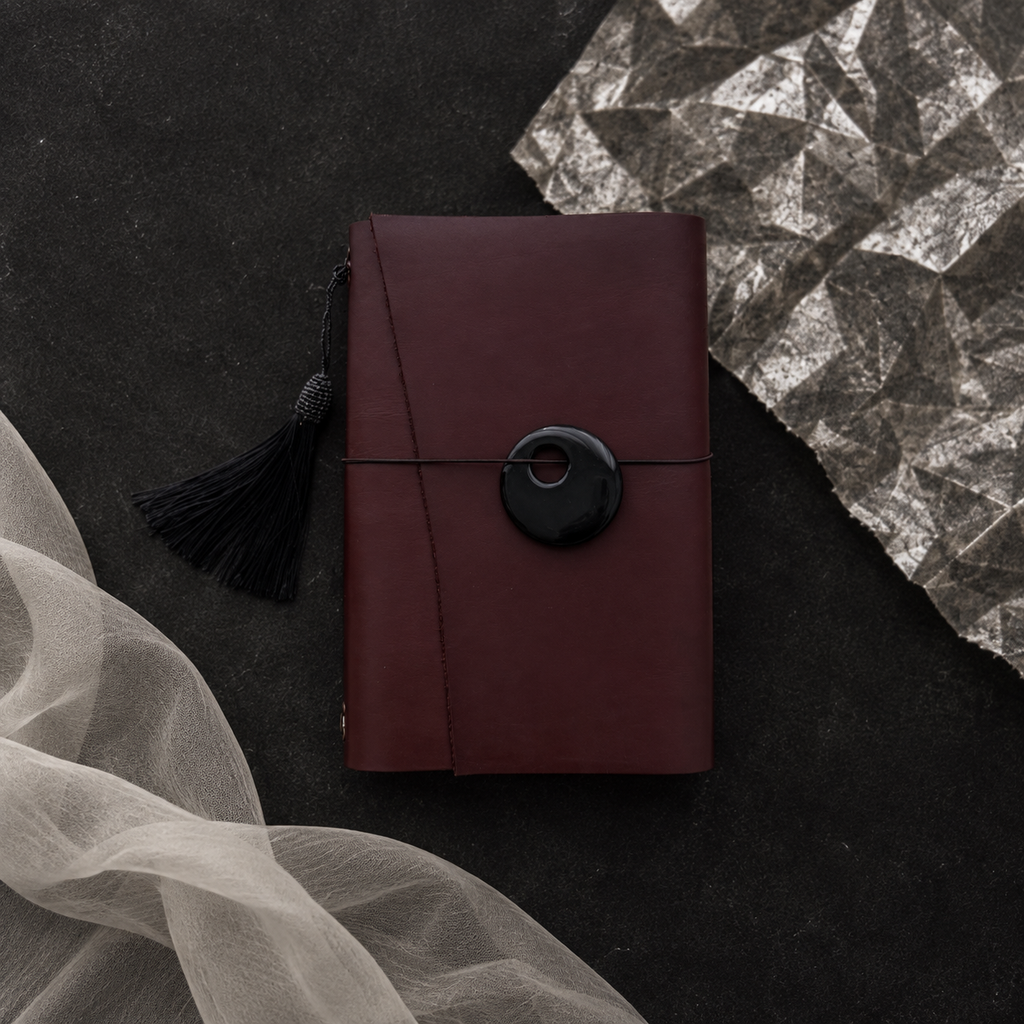 ARCHIVE 0013 — BORDEAUX / Red Wine Leather Journal A5