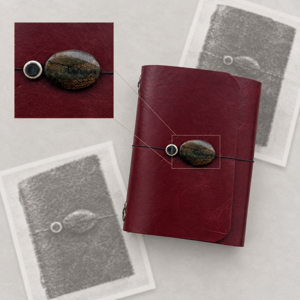 ARCHIVE 0006 — GRENAT / Red Leather Journal A6