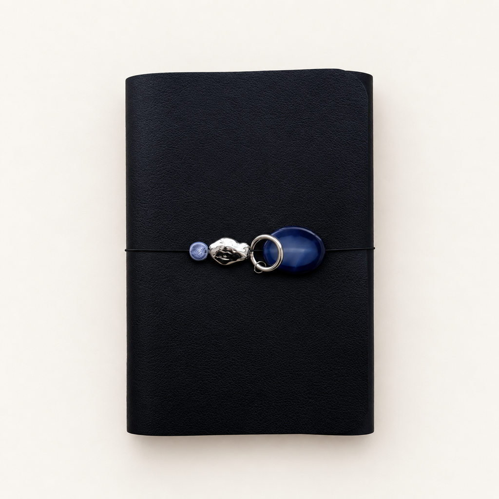 ARCHIVE 0026 — ONYX / Black Pebbled Leather Journal A5