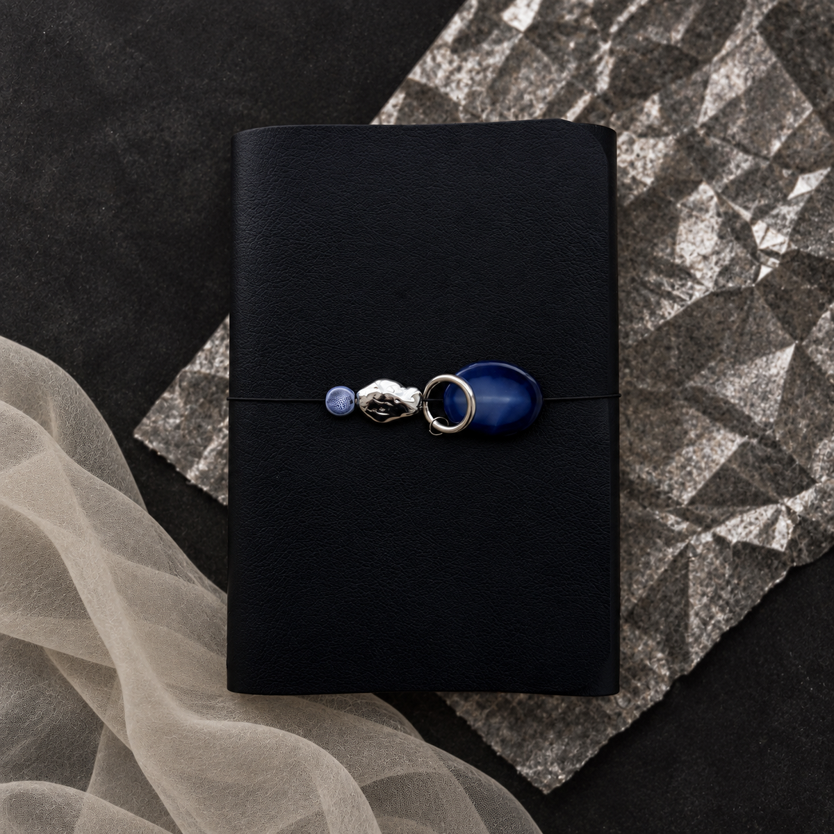 ARCHIVE 0026 — ONYX / Black Pebbled Leather Journal A5