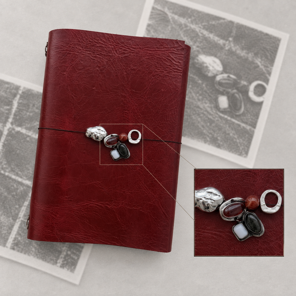 ARCHIVE 0002 — GRENAT / Red Leather Journal A5