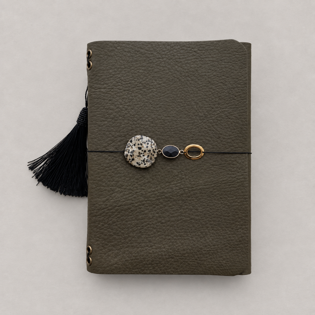 ARCHIVE 0009 — KAKI / Green Khaki Leather Journal A5