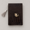 ARCHIVE 0004 — SÉPIA / Brown Croc Leather Journal A5