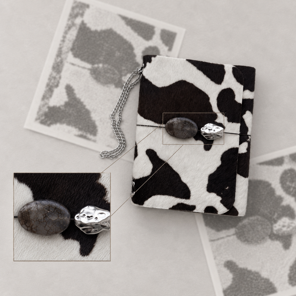 ARCHIVE 0010 — VACHE / Hair-on-Hide Cowhide Journal A6