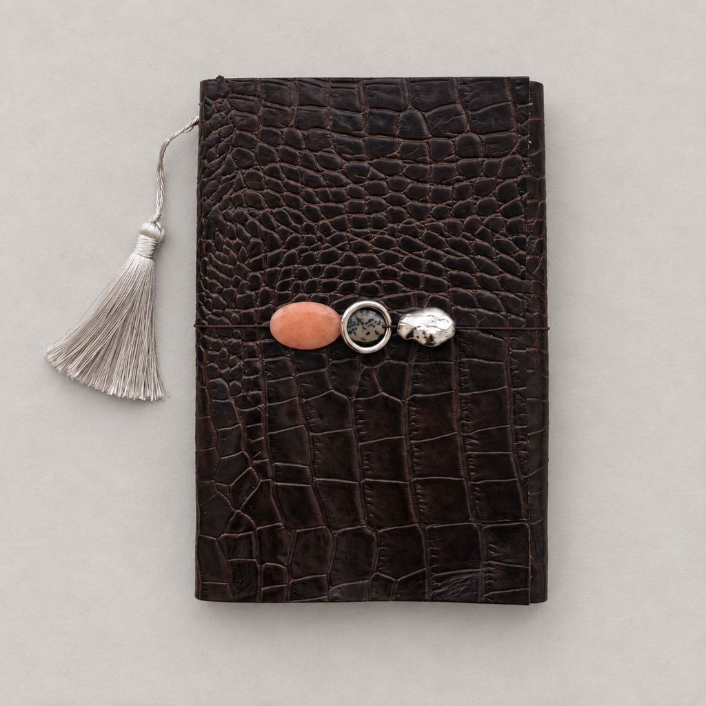 ARCHIVE 0018 — SÉPIA / Brown Croc Leather Journal A5