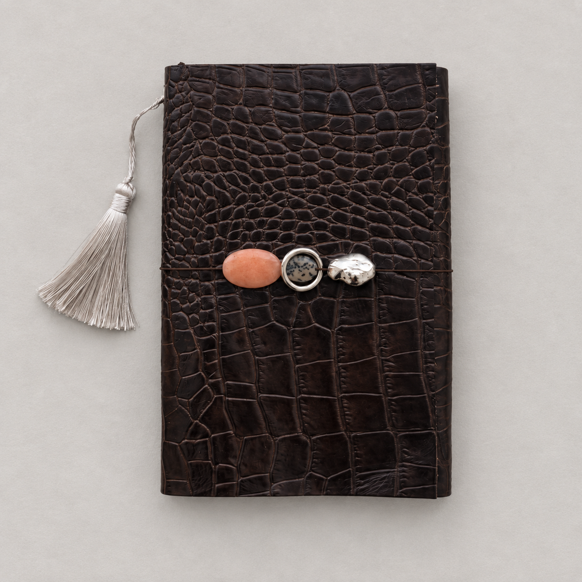 ARCHIVE 0018 — SÉPIA / Brown Croc Leather Journal A5