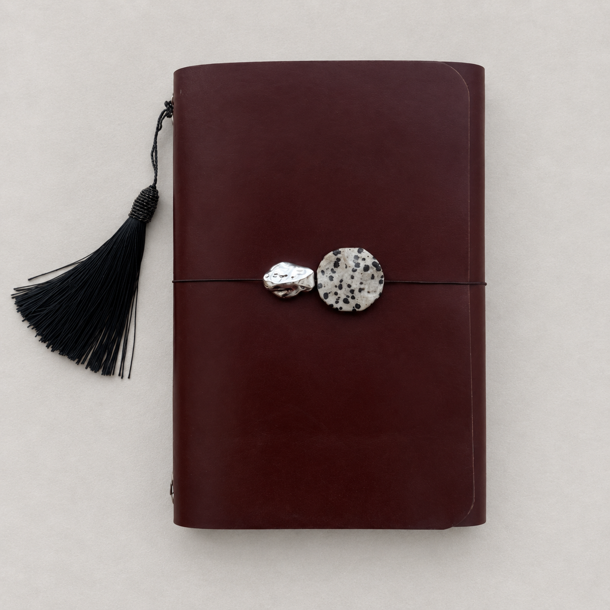 ARCHIVE 0007 — BORDEAUX / Red Wine Leather Journal A5