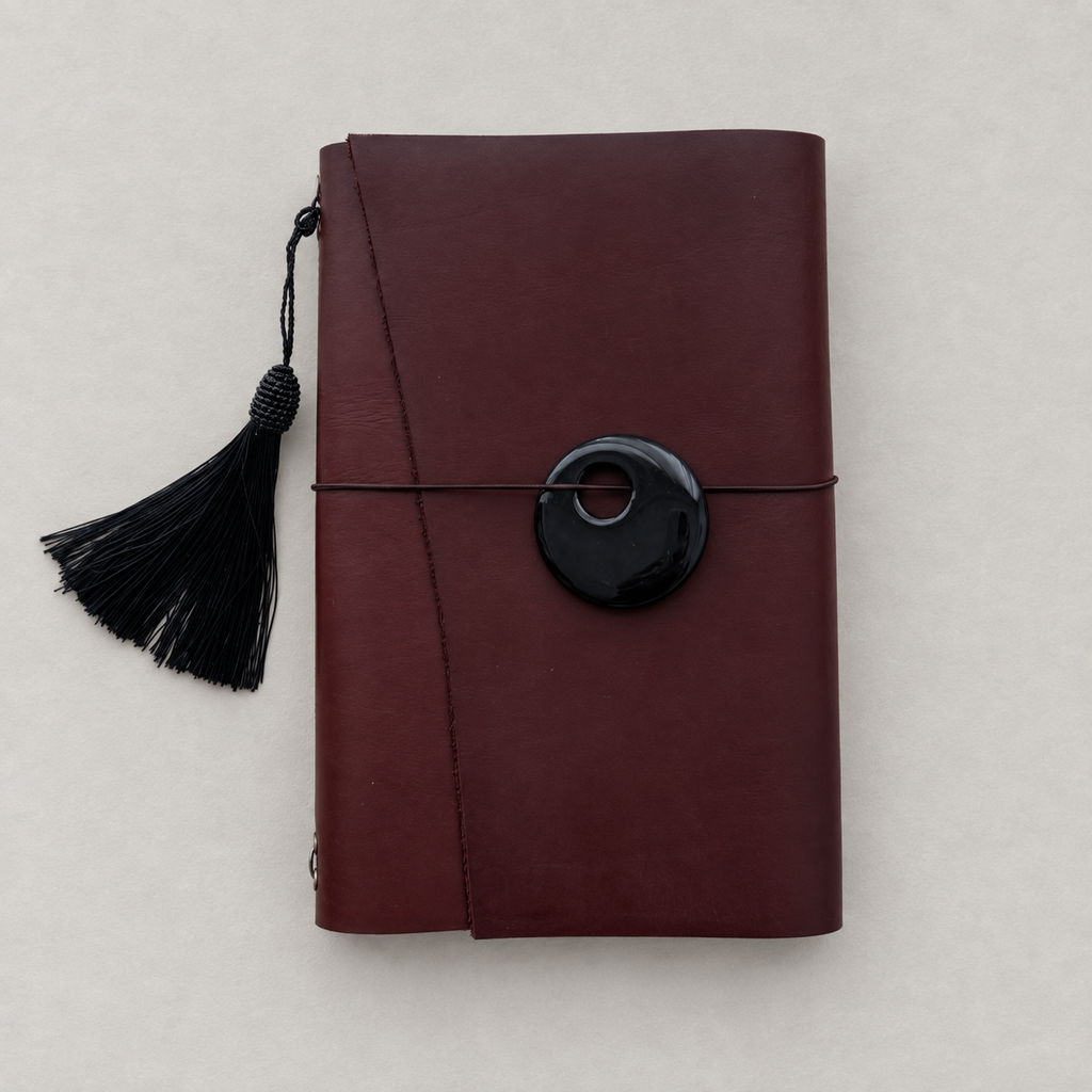 ARCHIVE 0013 — BORDEAUX / Red Wine Leather Journal A5