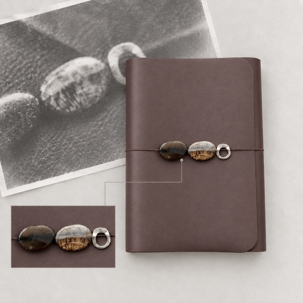 ARCHIVE 0003 — ACAJOU / Brown Leather Journal A5